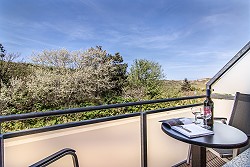 Balkon mit Blick auf den Dnen